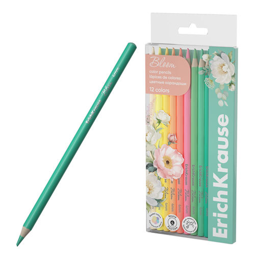 Picture of EK PENCIL COLOURS ROUND 12 PACK PASTEL BLOOM